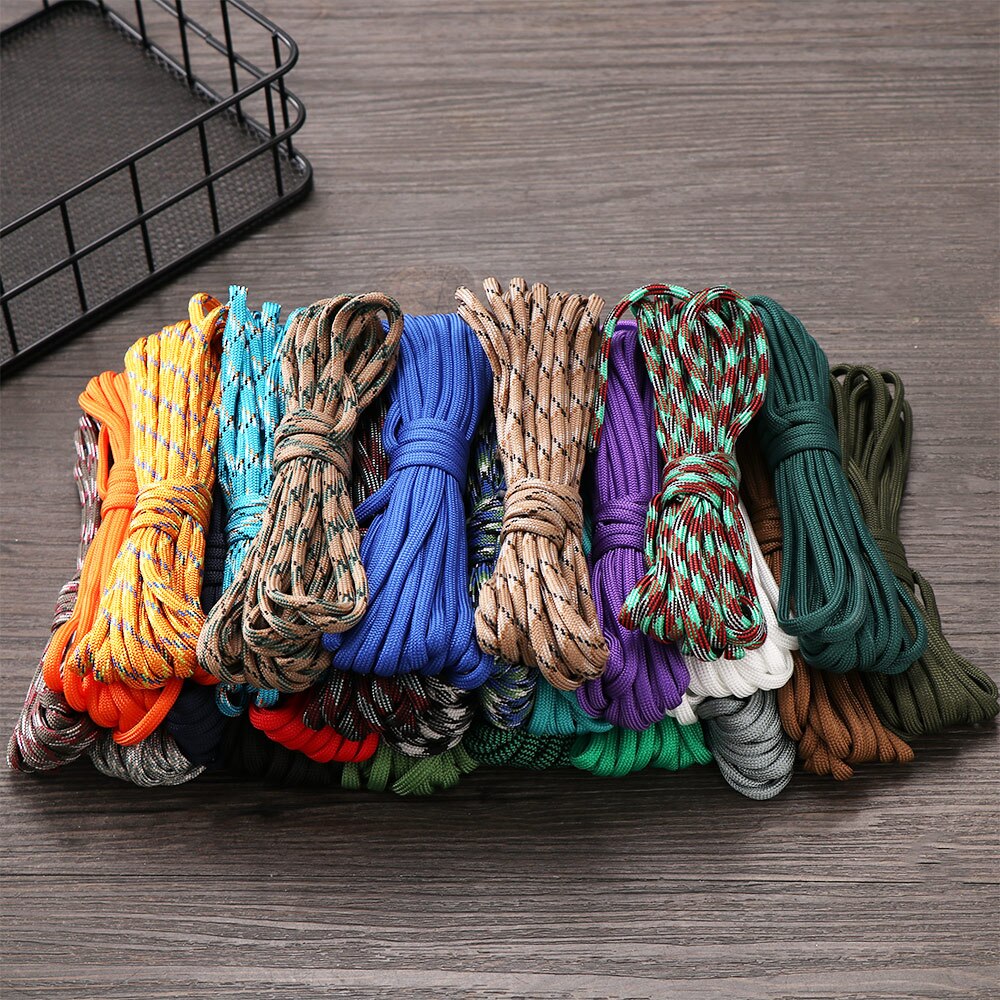 1 pc 5 meter fallskärmssnöre tältrep 7-- trådigt nylon överlevnadssats vandring camping paracord lina utomhusverktyg