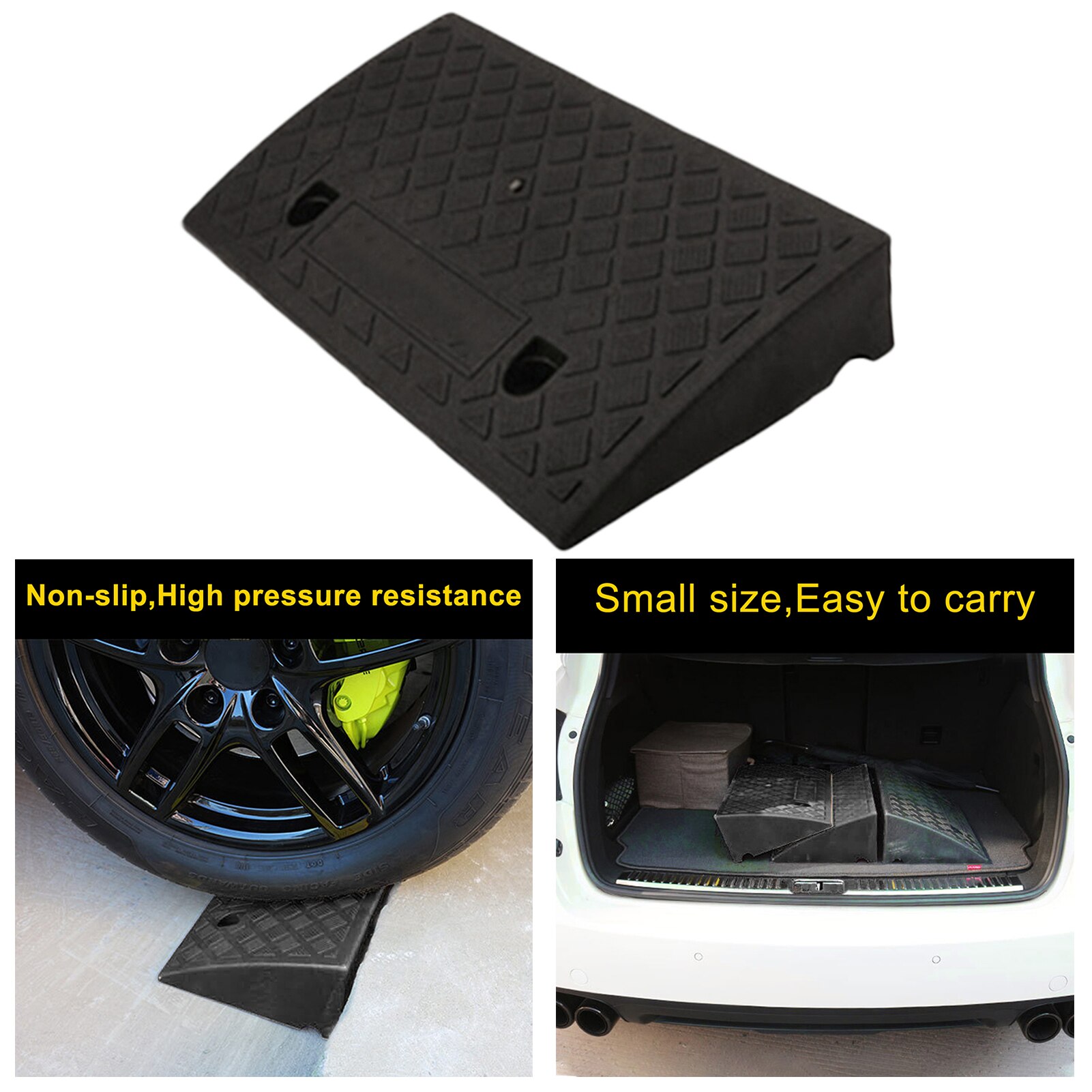Hoge Sterkte Hard Plastic Drempel Oprit Mat Lichtgewicht Draagbare Kleine Handige Oprit Mat