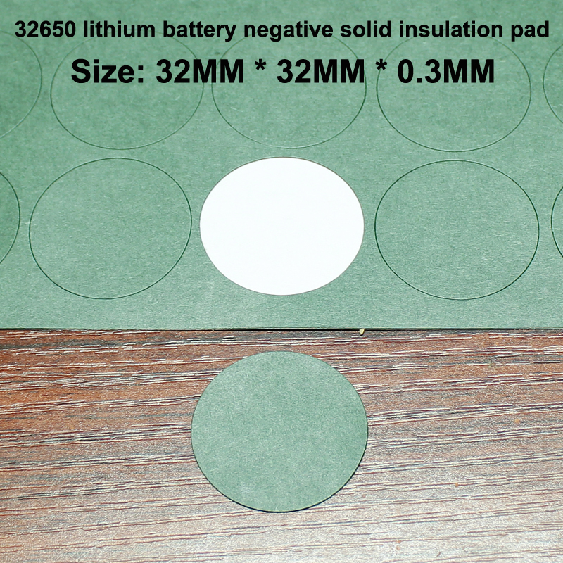 100pcs/lot 32650-32700 lithium battery positive pole hollow negative pole solid insulation pad highland barley paper sticker: dark blue