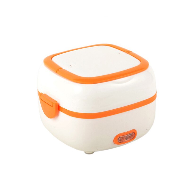 Multi-Function Electric Lunch Box Portable Food Heating Steamer Mini Rice Cooker: Orange / AU