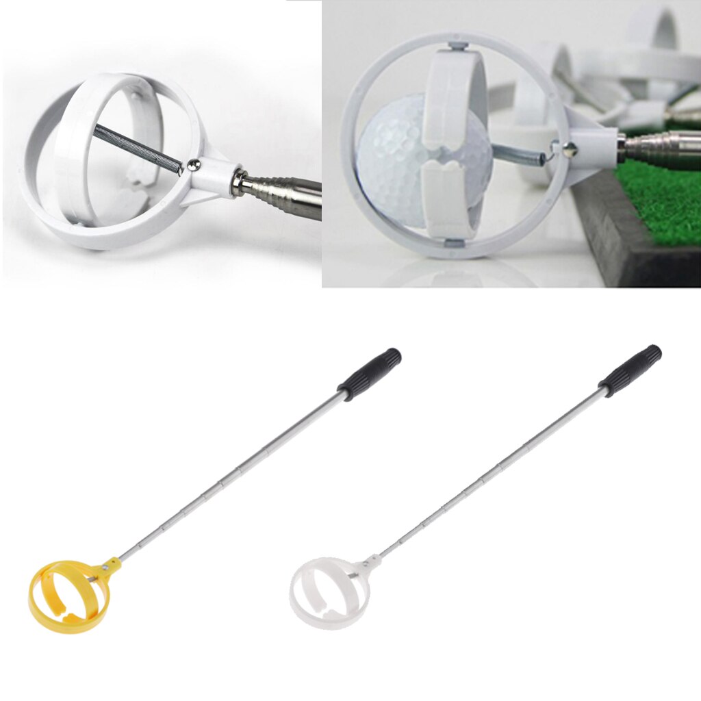 Folding Golf Ball Retriever Golfball Collector Picker Kit Caddie Device Equip
