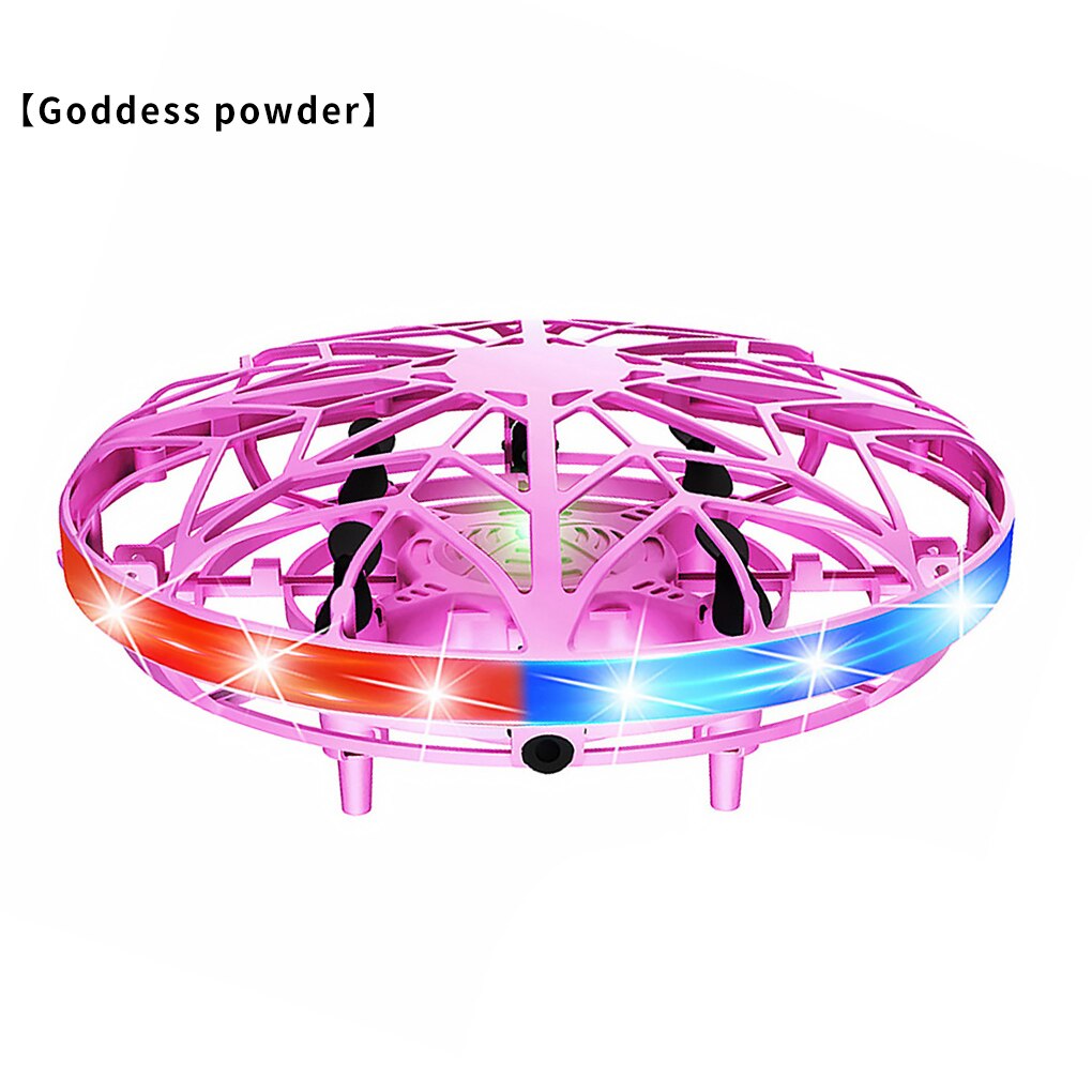 Mini UFO Drohne Anti-kollision Fliegen Hubschrauber Magie Hand UFO Ball Flugzeug Sensing Induktion Drone Kind Elektronische Spielzeug: pink