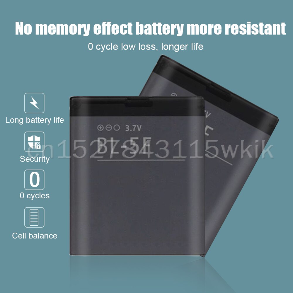 BL-5F BL5F BL 5F Remplacement Batterie De Téléphone Pour Nokia N95 N96 N98 N99 N72 N78 N93i 6290 E65 6290 6210S/N 6710N N95 C5-01 E65 X5