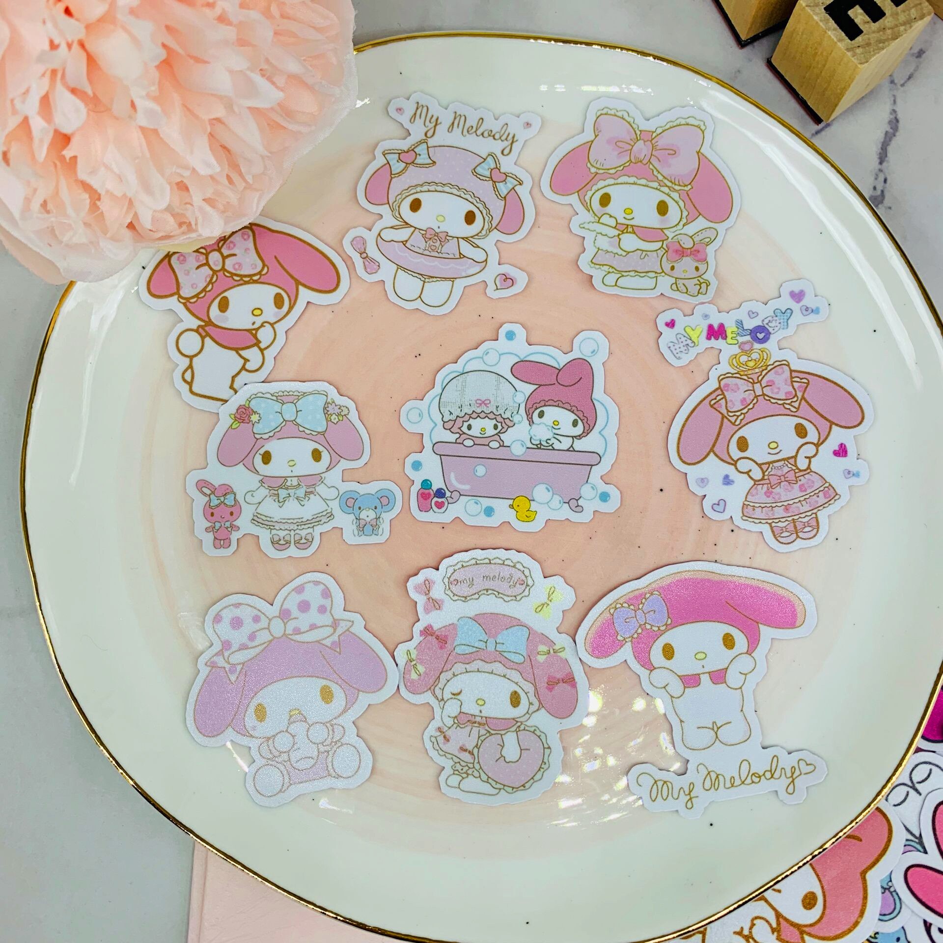22 pcs Leuke briefpapier sticker retro kawaii sticker kind sticker DIY dagboek clip art foto