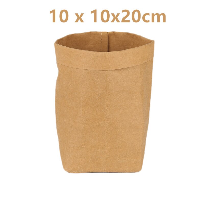 Maceta de Papel Kraft de tamaño múltiple para vivero, bolsa de cultivo de plantas, contenedor de difusión de plántulas, lavable, suministros para macetas de jardín, suculentas: 2