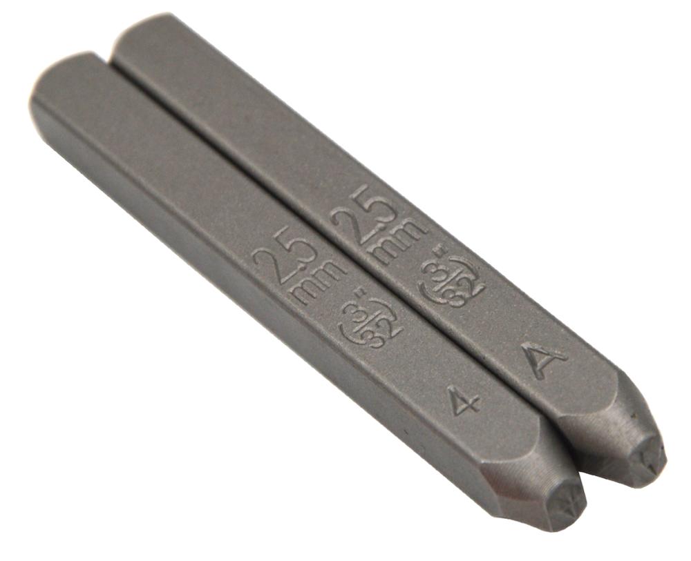 3/32"(2.5mm) Number Reverse Metal Punch Stamp Stamping Tool Case Electroplated Hard Carbon Tools to Stamp/Punch Metal, Jewelry