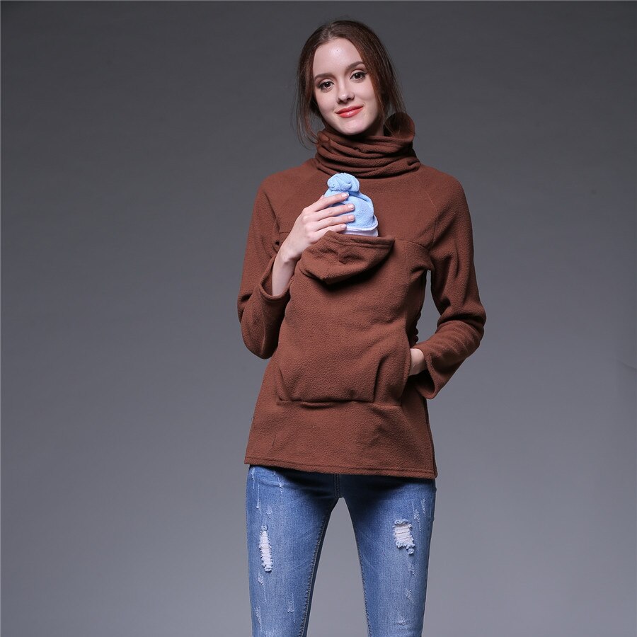 Sunbaby Multifunktionale Polar fleece Mutterschaft Känguru pullover für frauen Babytrage für schwangere frauen