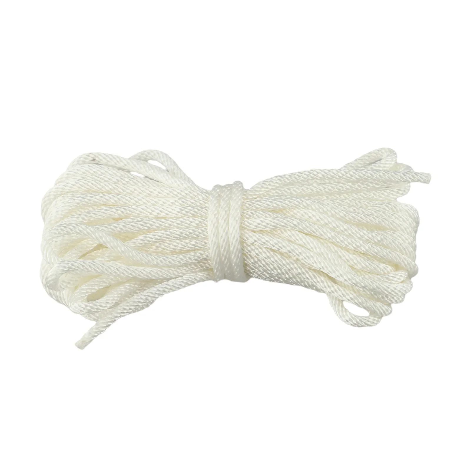Cortacésped línea de arranque cuerda Manual Nylon 2,5mm/3mm/3,5mm/4mm 2/4/5/10M 2M/4M/5M/10M cable motor para cortacésped blanco: Blanco