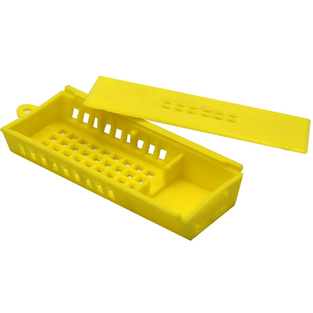 15pz Apicoltura scimmia regina allevamento gabbie gabbia di Trasporto cellulare di plastica inviare posta di nuovo Rif giallo trasparente forniture di attrezzature