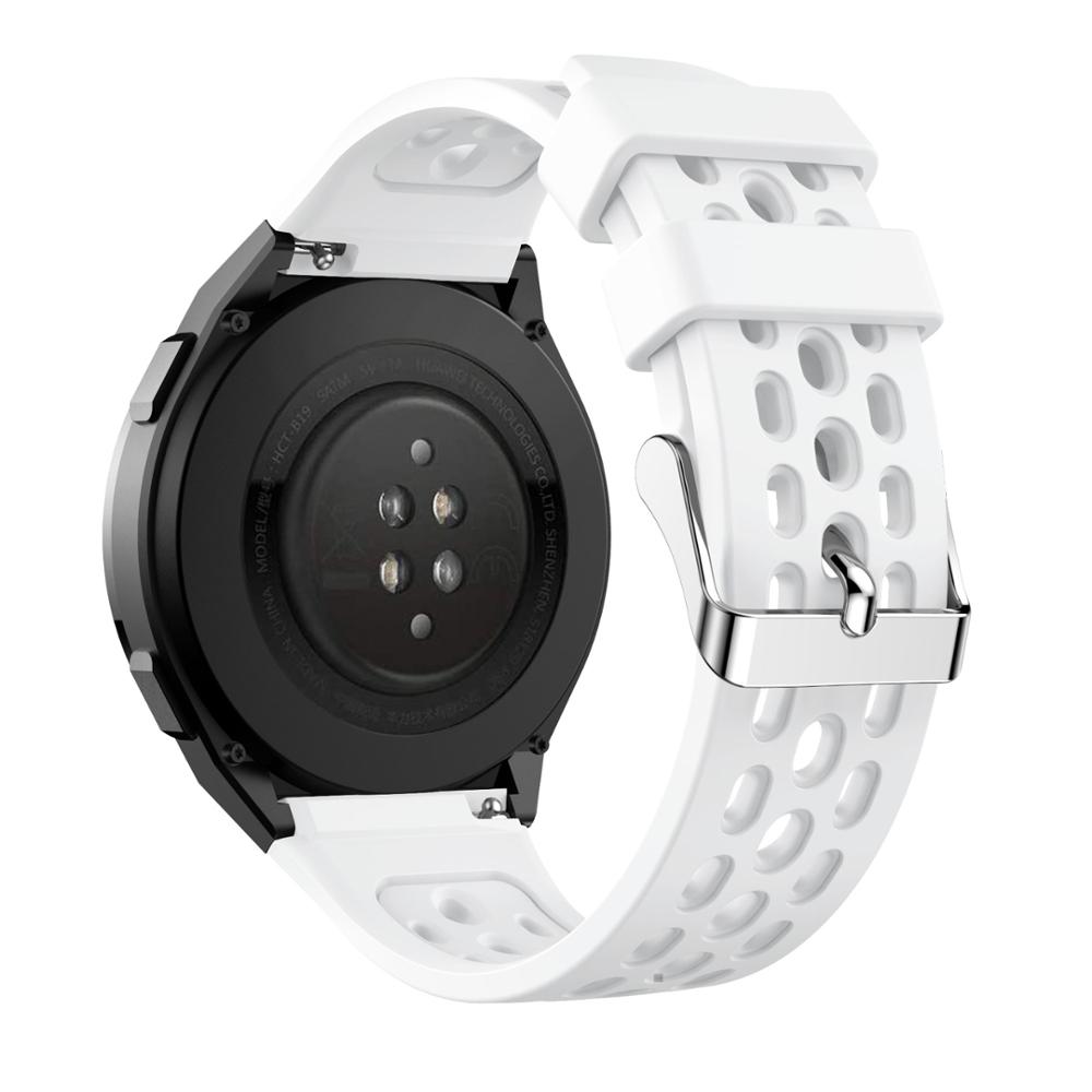 Correa de silicona para reloj deportivo GT2e, original, 22mm, para Huawei Watch GT 2e GT 2e: White