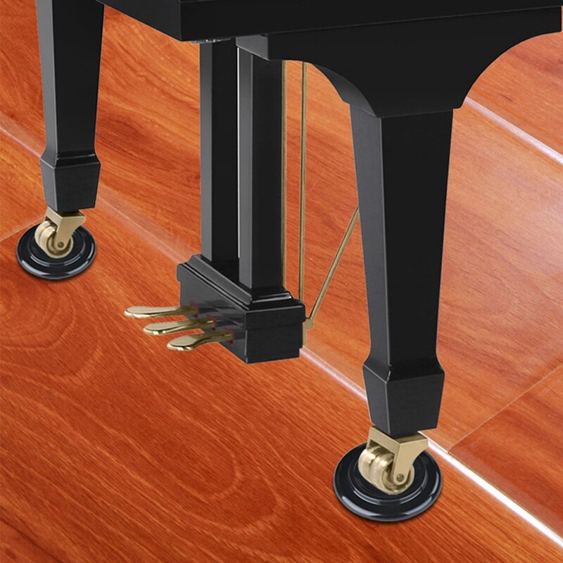 Almohadillas para patas de Piano, accesorio para instrumentos, vaso para Piano, teclado electrónico, rodamiento de carga antideslizante, protección redonda para muebles, escritorio, 4 Uds.