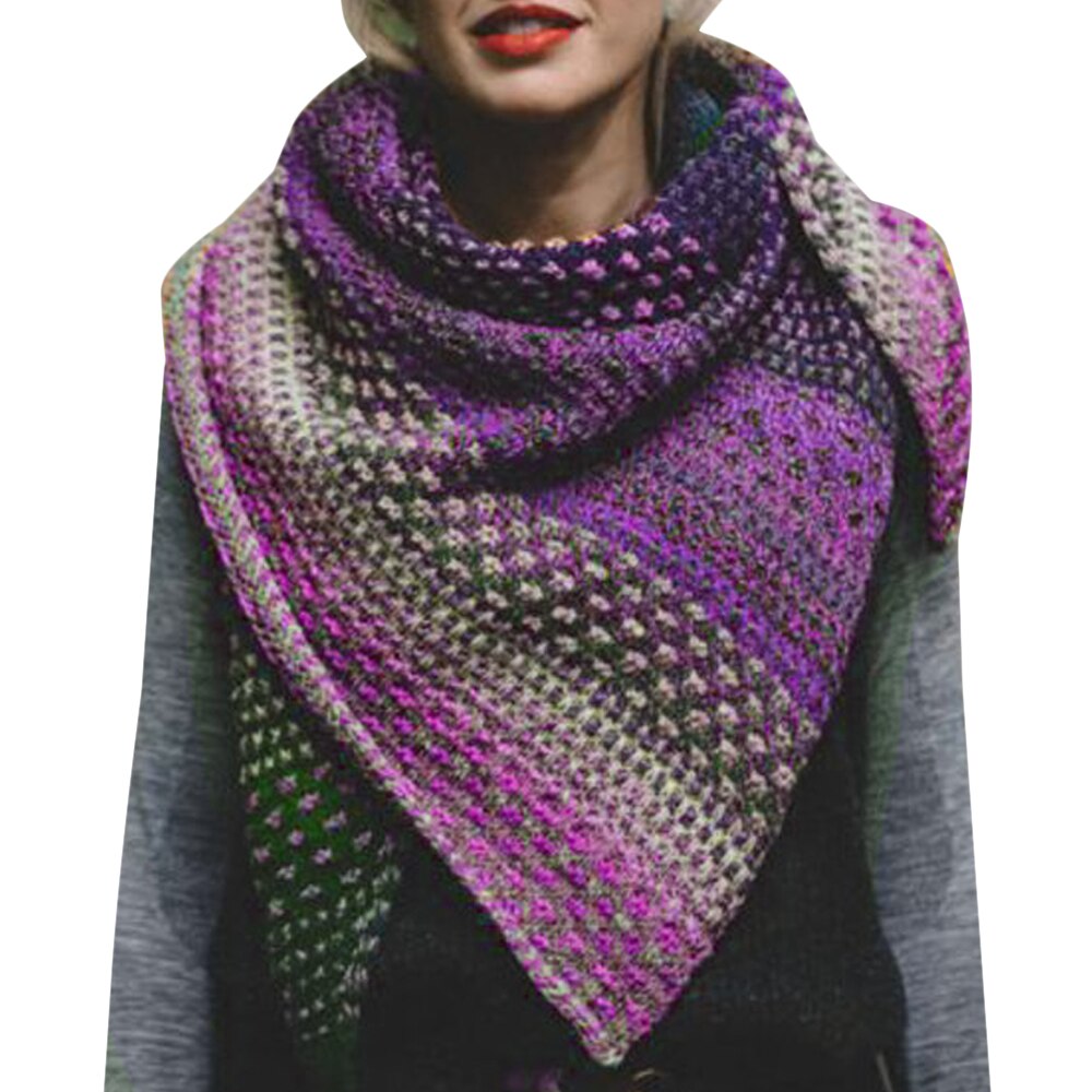 Winter Scarf Women Printed Scarf Female Warm Wrap Ski Sportswear Triangle Scarf Women Scarves: 6