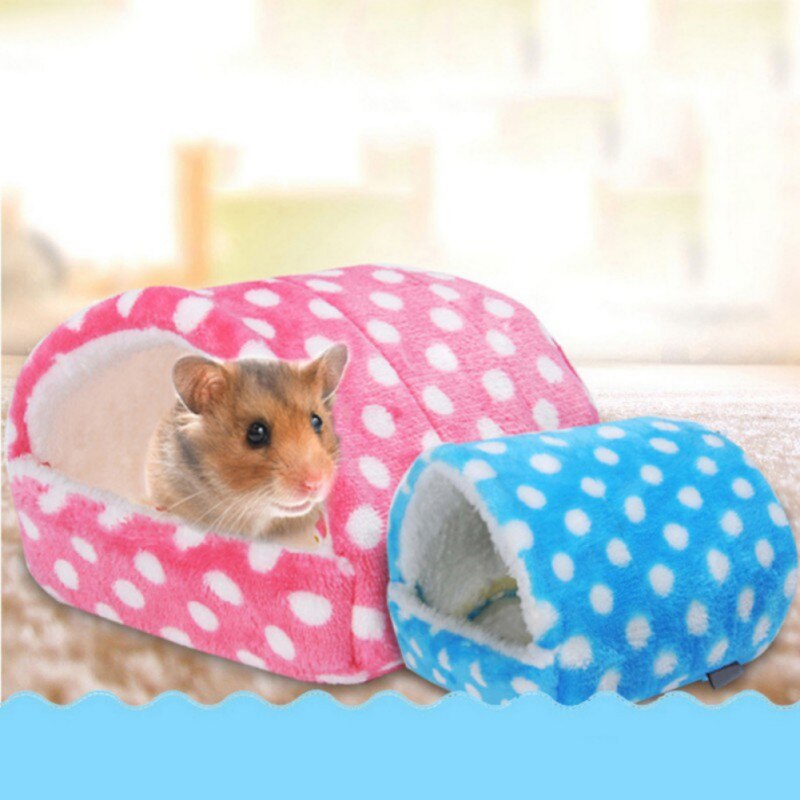 Casa de hámster, conejillo de indias, accesorios, casa de algodón para hámster, nido de Animal PEQUEÑO, cálido para invierno para roedores/conejillo de indias/rata/erizo
