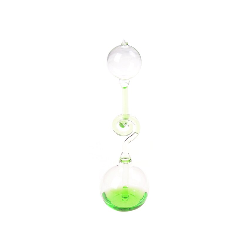 1pcs Kids Kinderen Educatief Speelgoed Wetenschap Energie Museum Speelgoed Liefde Meter Hand Boiler Thermometer Spiraal Glas Dool Huis: Groen