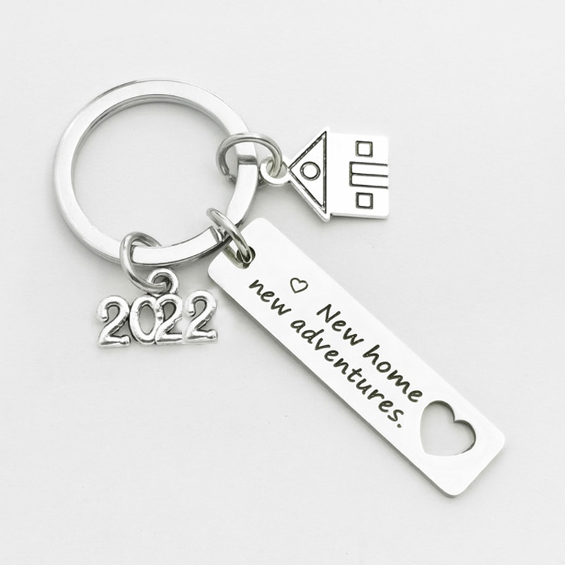 2022 Home House Warming Presents Housewarming for Couples Keychain - Homeowner , Adventures.: 2022