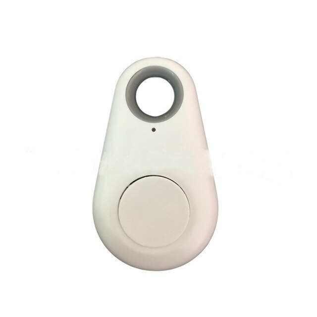 Nicrew-traceur intelligent pour animaux de compagnie, Anti-perte, pour chiens et chats, localisateur GPS, étiquette d'alarme, portefeuille de voiture, pour alarme et chaîne de clé: WHITE