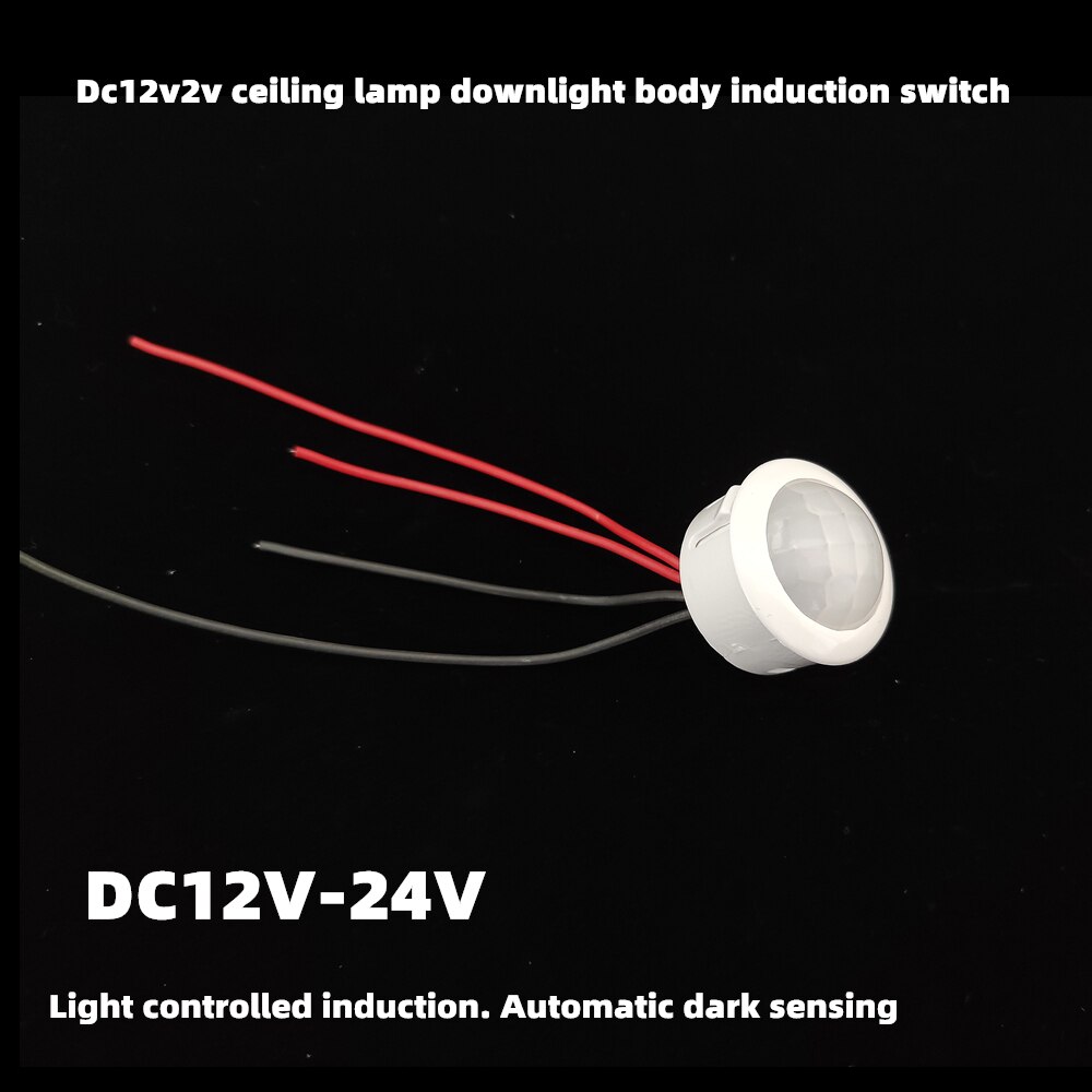 DC12V2V Led Lichaam Sensor Switch Dc Led Plafond Lamp. Downlight Infrarood 18W Lamp Inductieve Schakelaar