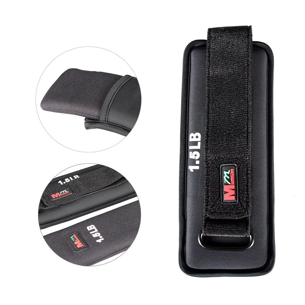 1 szt. Obciążniki na kostkę żelazo miękkie obciążniki na kostkę dla kobiet mężczyzn nogi ciężary z regulowanym paskiem zdatność odporność trening bieganie: 1szt 1.5LB washable