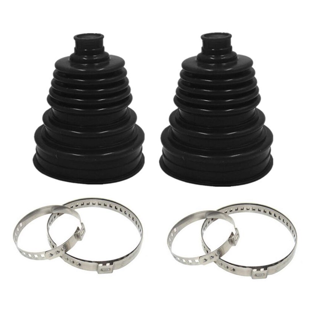 Black CV Boot Joint 140mm*86mm 2pcs Silicone Constant Velocity Universal