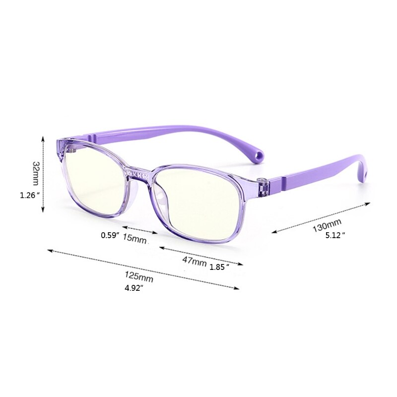 Lunettes à la pour enfants, lumière bleue, filtre Anti-éblouissement, lunettes pour filles et garçons, blocage de la monture optique, lentilles claires TR90