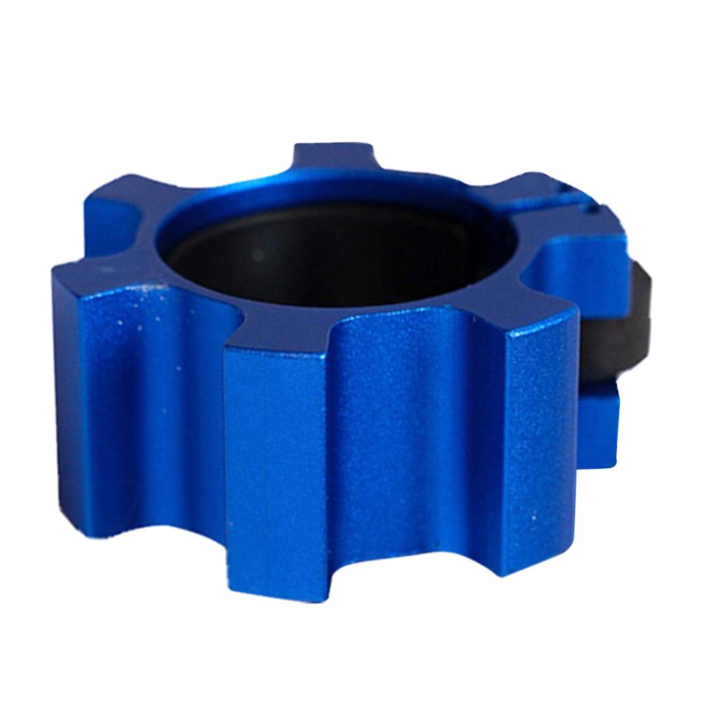 Standard legering skivstångsklämma 50mm hantel tyngdlyftningsstång spin lock gym vikter barbell 2 '' krage låsande spänne tillbehör: Blå