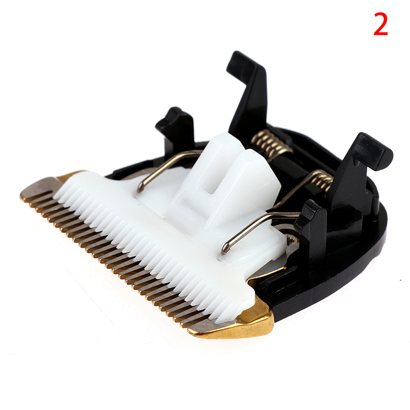 Electric Pet Dog Hair Trimmer Clipper Grooming Cutting Machine Ceramic Blade Cut Head Replacement Blade Titanium: black