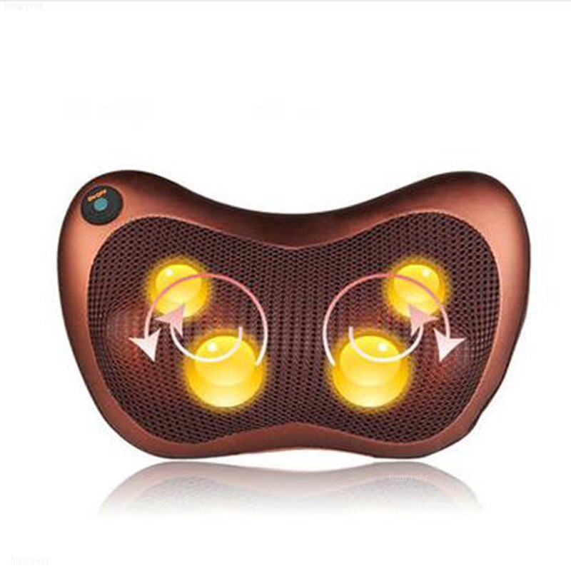 Shiatsu Massage Pillow Infrared Heating Neck Shoulder Back Body Massager Device Cervical Health Care Massageador