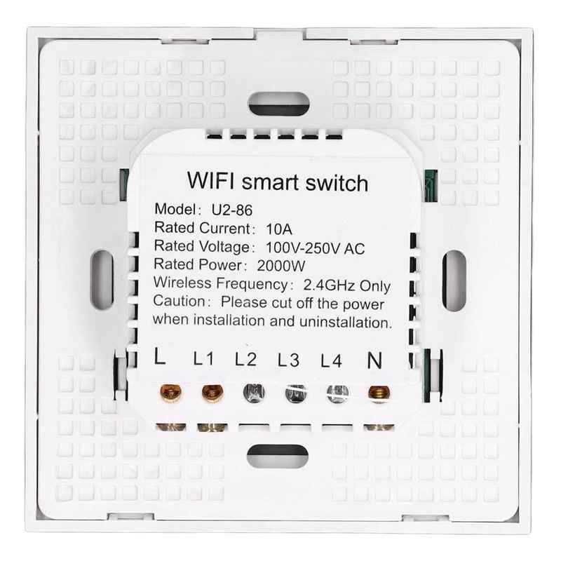 Light Switch Touch Panel WIFI Touch Switch Glass Panel for Google Assistant