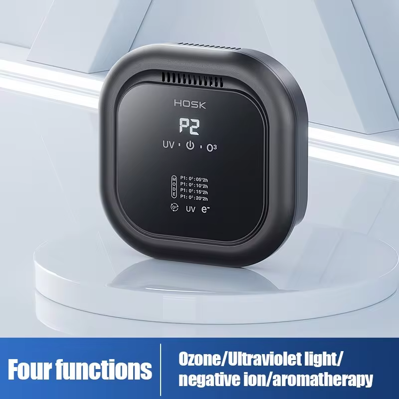 Purificador de aire para el hogar, generador de ozono con UV + aromaterapia, iones negativos, elimina el olor a humo de formaldehído, limpiador de aire