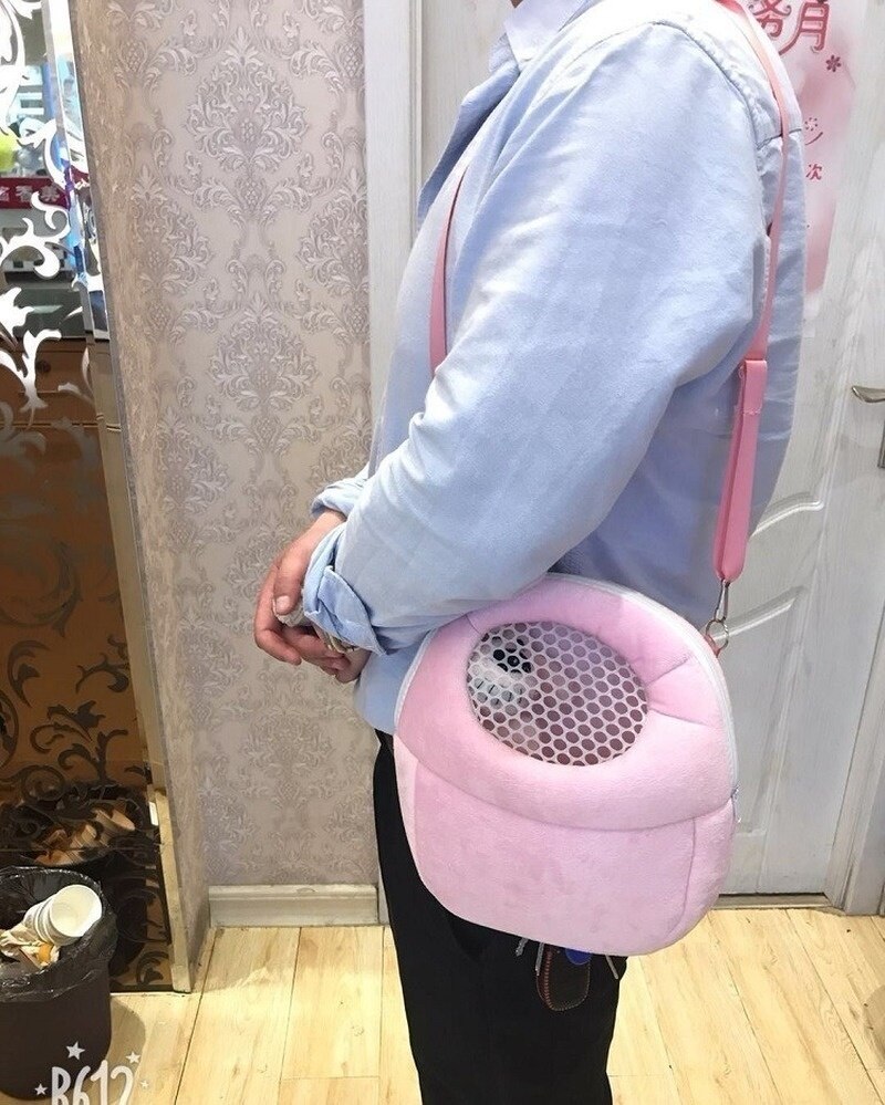 Liten kjæledyrbærer kaninbur hamster chinchilla reiser varme poser marsvin bæreveske pustende