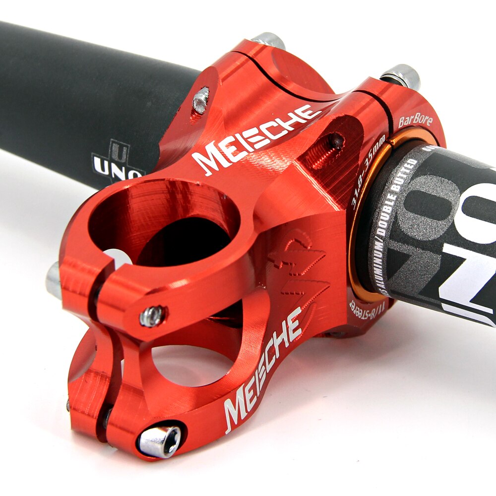 MEISCHE MTB mostek rowerowy 0 stopni 31.8/35mm aluminium macierzystych MTB Góra mostek rowerowy 50mm krótki kierownica macierzystych dla 28.6mm widelec rowerowy