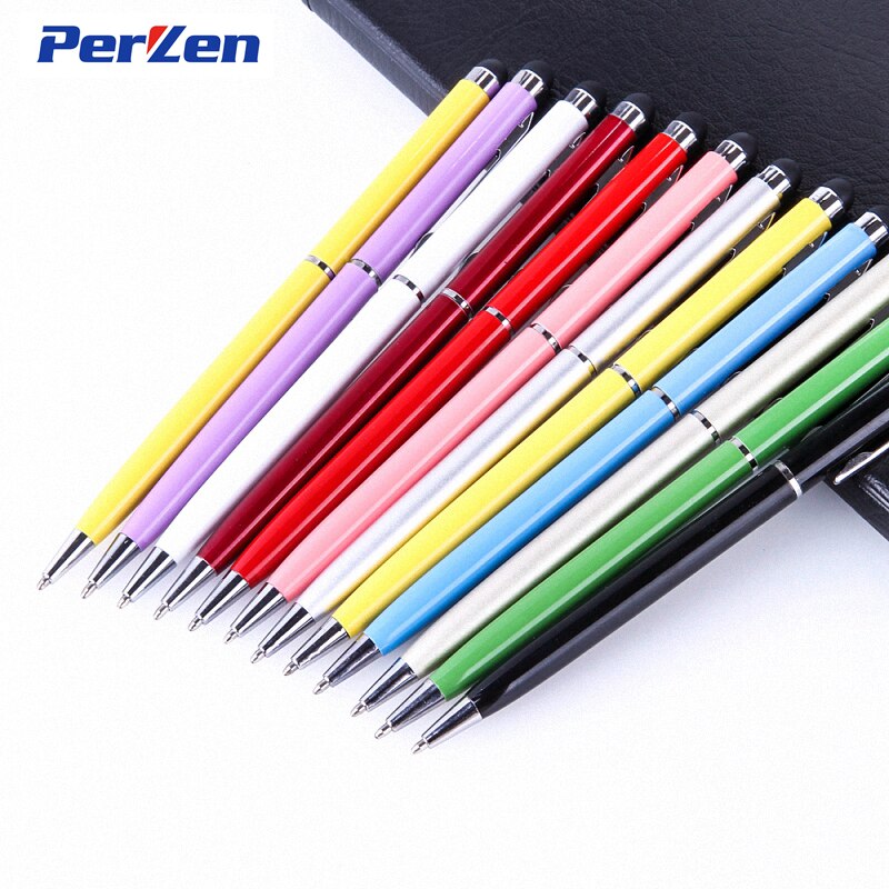 10 Stks/pak Universele 2 In 1 Touch Screen Stylus Pennen Voor Ipad Iphone Samsung Tablet/Alle Mobiele Telefoons/tablet Pc + Zip Bag