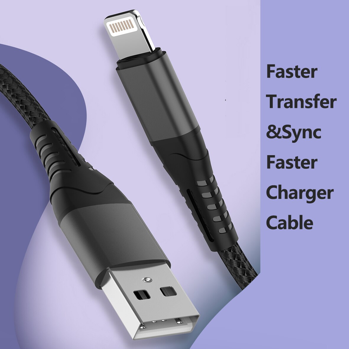 Usb Cable 1m Usb Fast Charging Data Transfer Wire Lightning Charge Line Suitable For iPhone 6 6s 7 8 8P X XR Xs iPad Air Air2