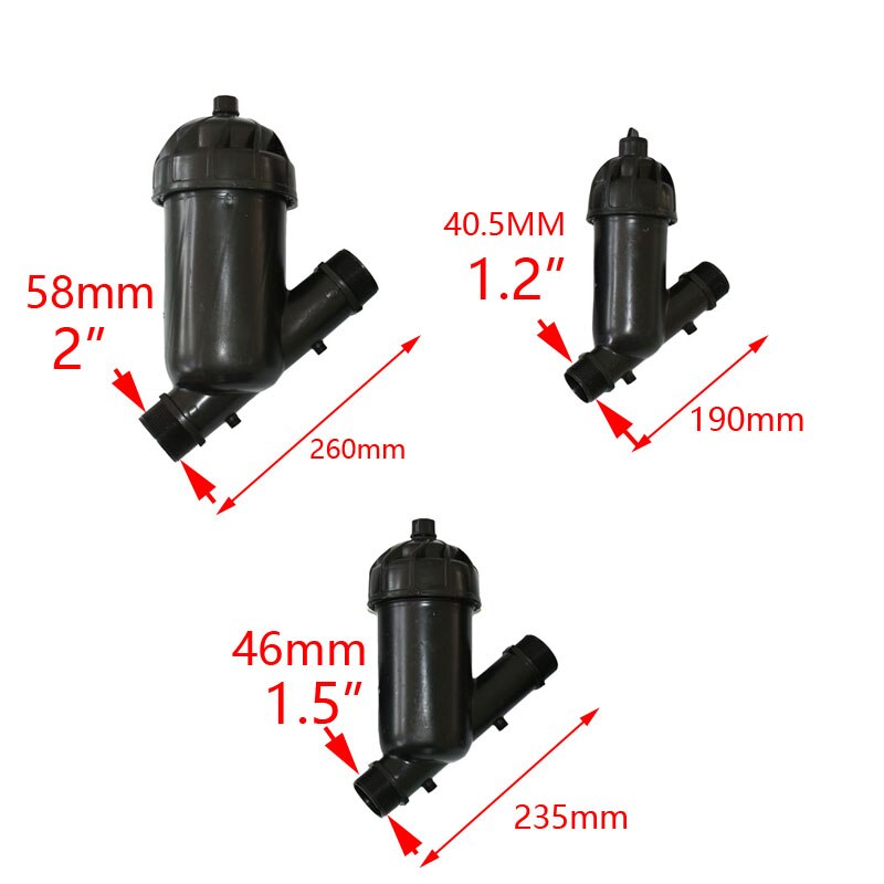 DN32 DN40 DN50 irrigatie filter 1.2 "1.5" 2 "120 Mesh 100 Mesh Screen Filter Watering voor Landbouw tuin 1 PcS