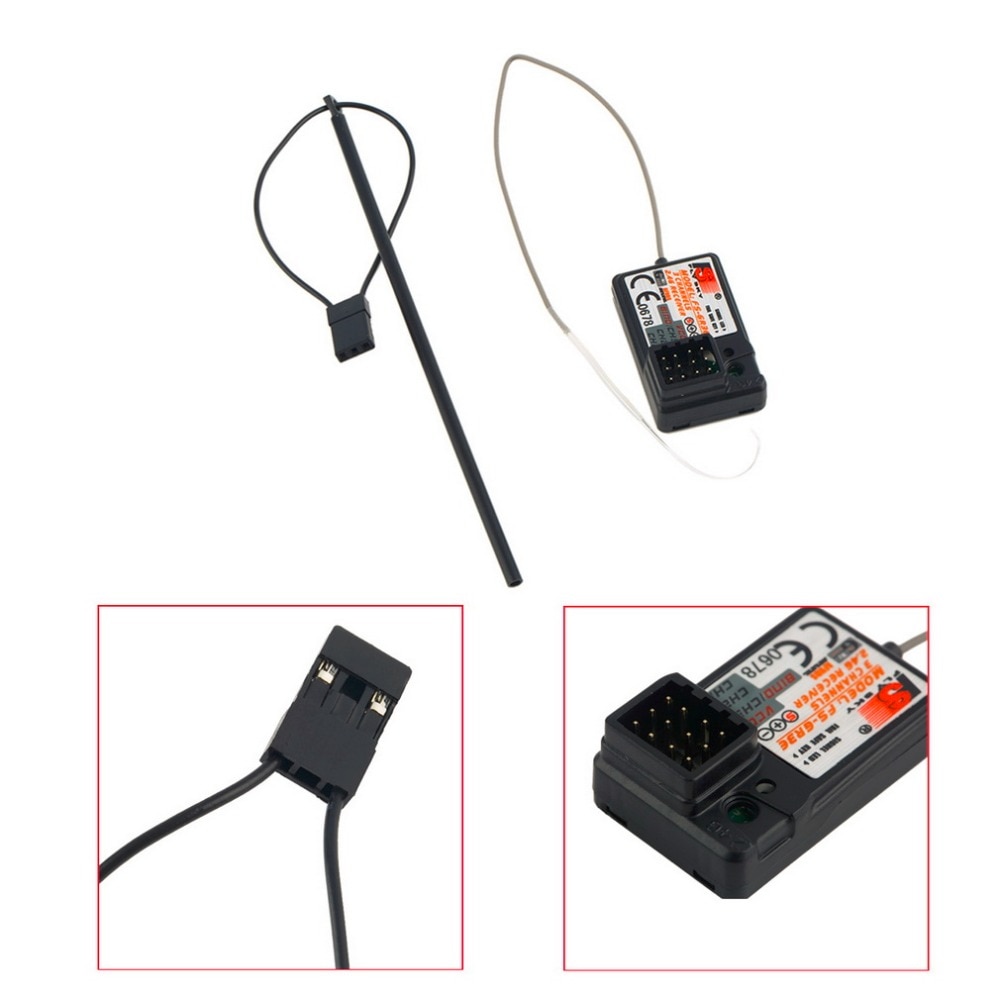 Flysky FS-GR3C FS-GR3E 3CH 2.4Ghz Receiver Fo FS GT2 GT2B GT3 GT3B GT3C T6 CT6B TH9X Transmitter