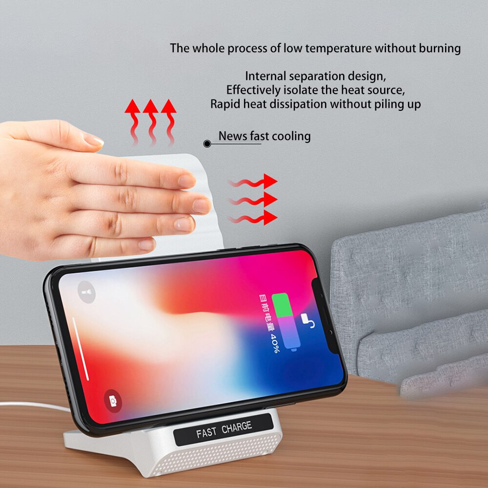 Charging Dock For IPhone 12 6 6s 7 11 Wireless Charging Base Station Phone Holder With Charger Docking Station Stand For Apple