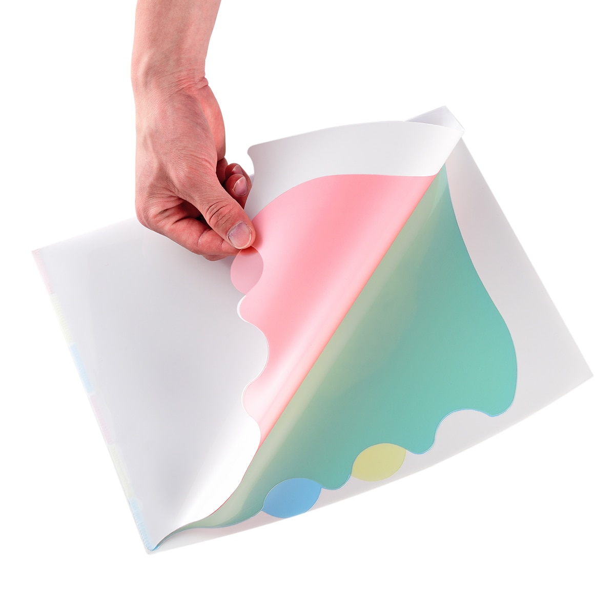 A4 pp presentationsmapp pärm enkel stil mapphållare 3 fickor filväska fil organisera skolans kontorsförvaringsmaterial
