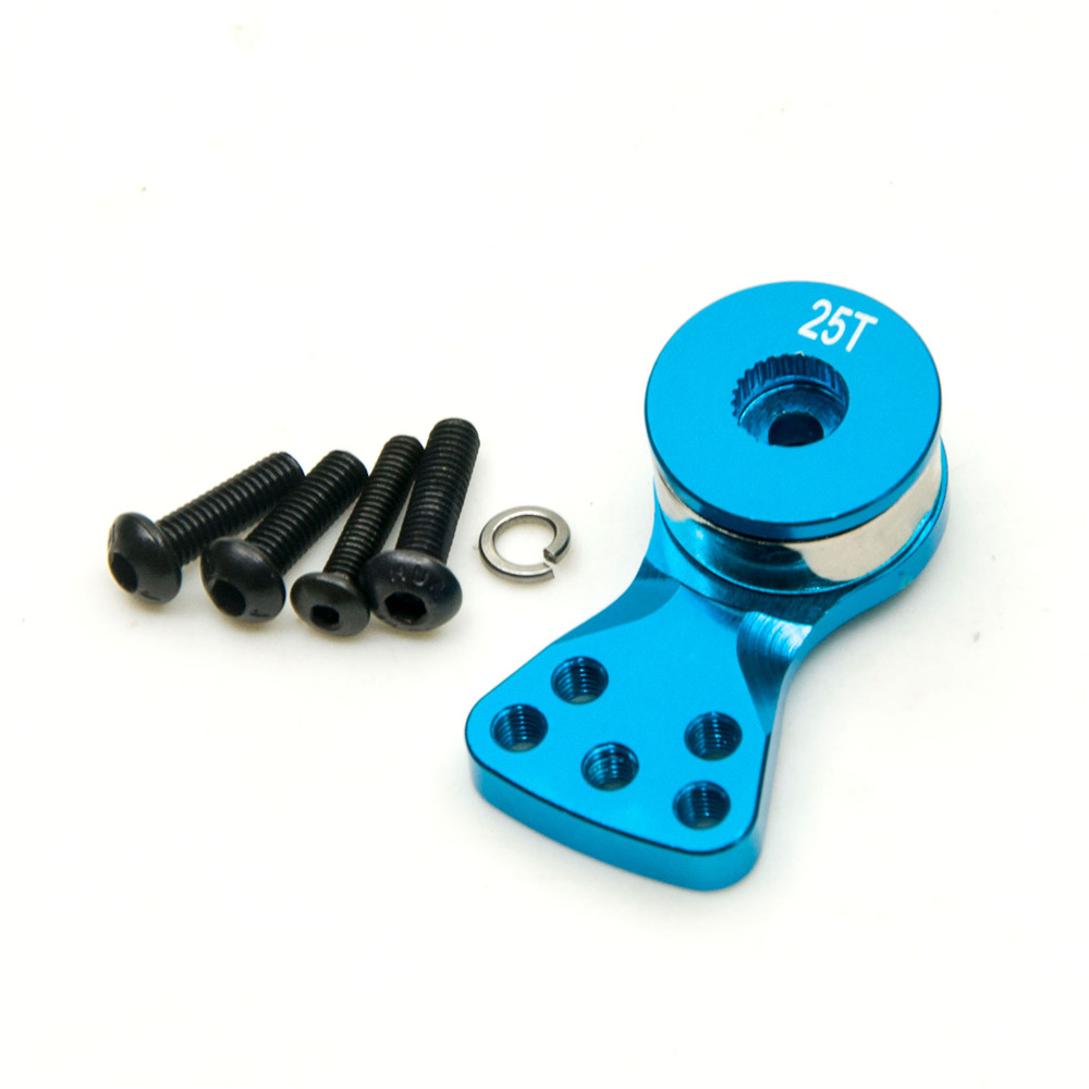 AXSPEED sección ajustable fuerza Servo protección 25T dientes medio Servo brazo bocina para 1/8 1/10 Control remoto coche barco