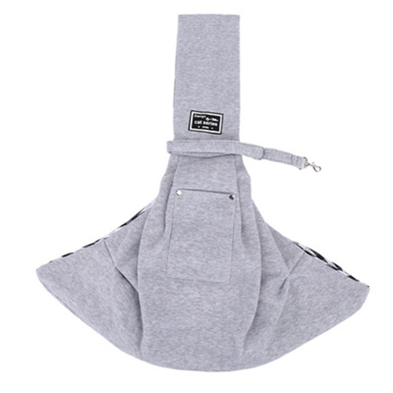 Cat Soft Carry Bag Pet Backpack Outdoor Adjustable Blet Shoulder Bags Puppy Kitten Carrier Sling Comfort Shoulder Dog Carriers: Light Grey