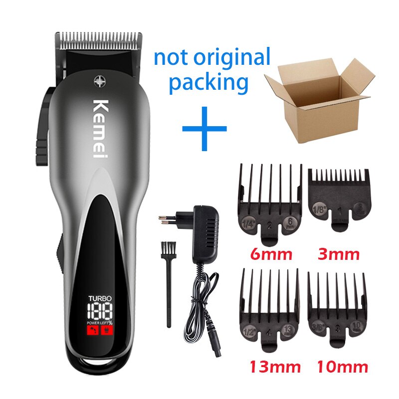 Kemei Elektrische Trimmer Kemei Professionele Tondeuse Krachtige Haar Scheren Machine Haar Knippen Baard Scheerapparaat: KM-1929box