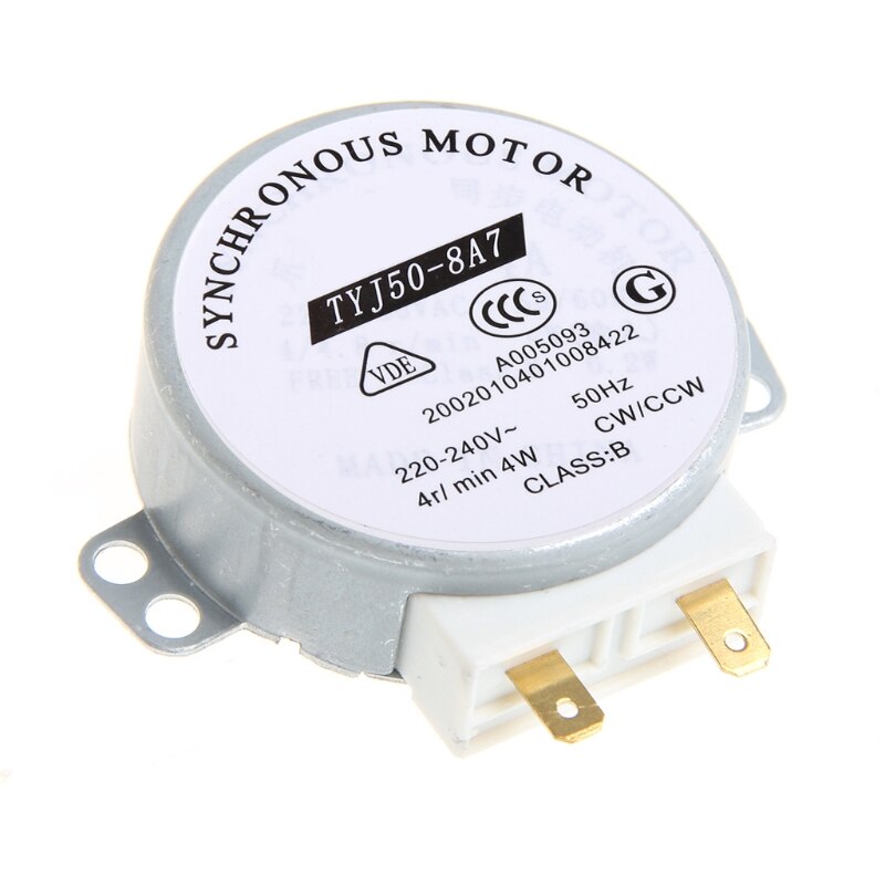 220-240V 4W Synchronous Motor for Air Blower TYJ50-8A7 Microwave Oven Tray Motor