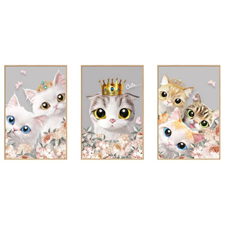 Cute Cat Theme Wall sticker Family Room Window Bedroom hallway children's room Mural Decorative Decal Detachable height meter#40: B
