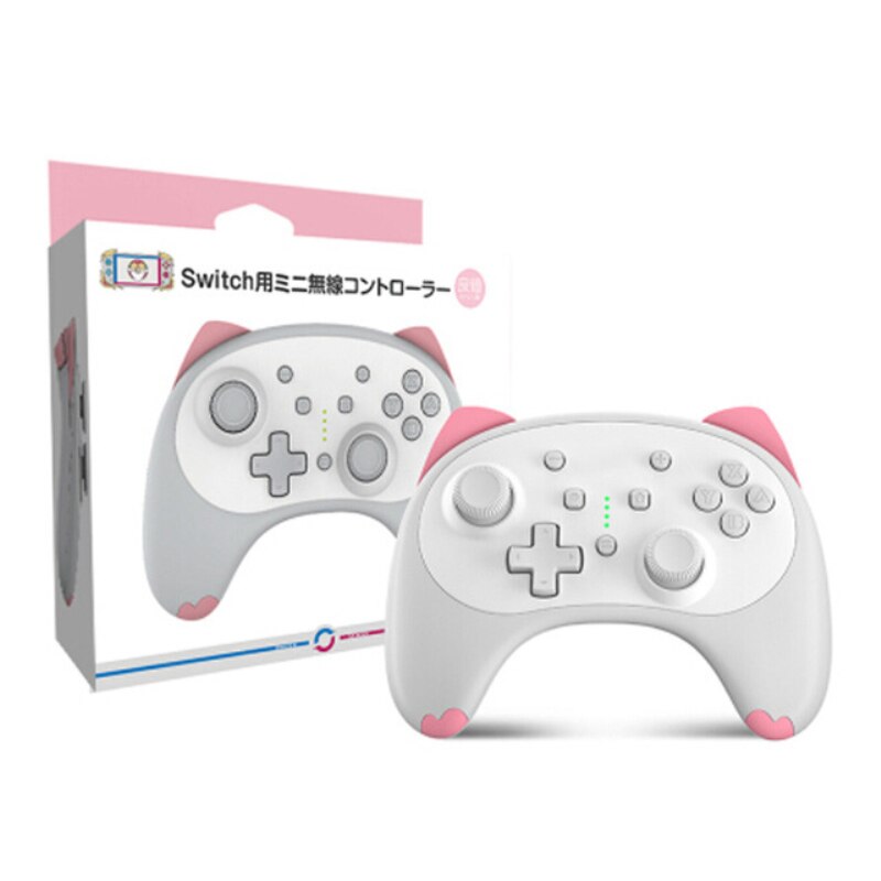 Switch Pro Controller For Nintendo Switch / Switch Lite, Cute Cartoon Cat Cartoon Kitten Wireless Controller Gamepad: White