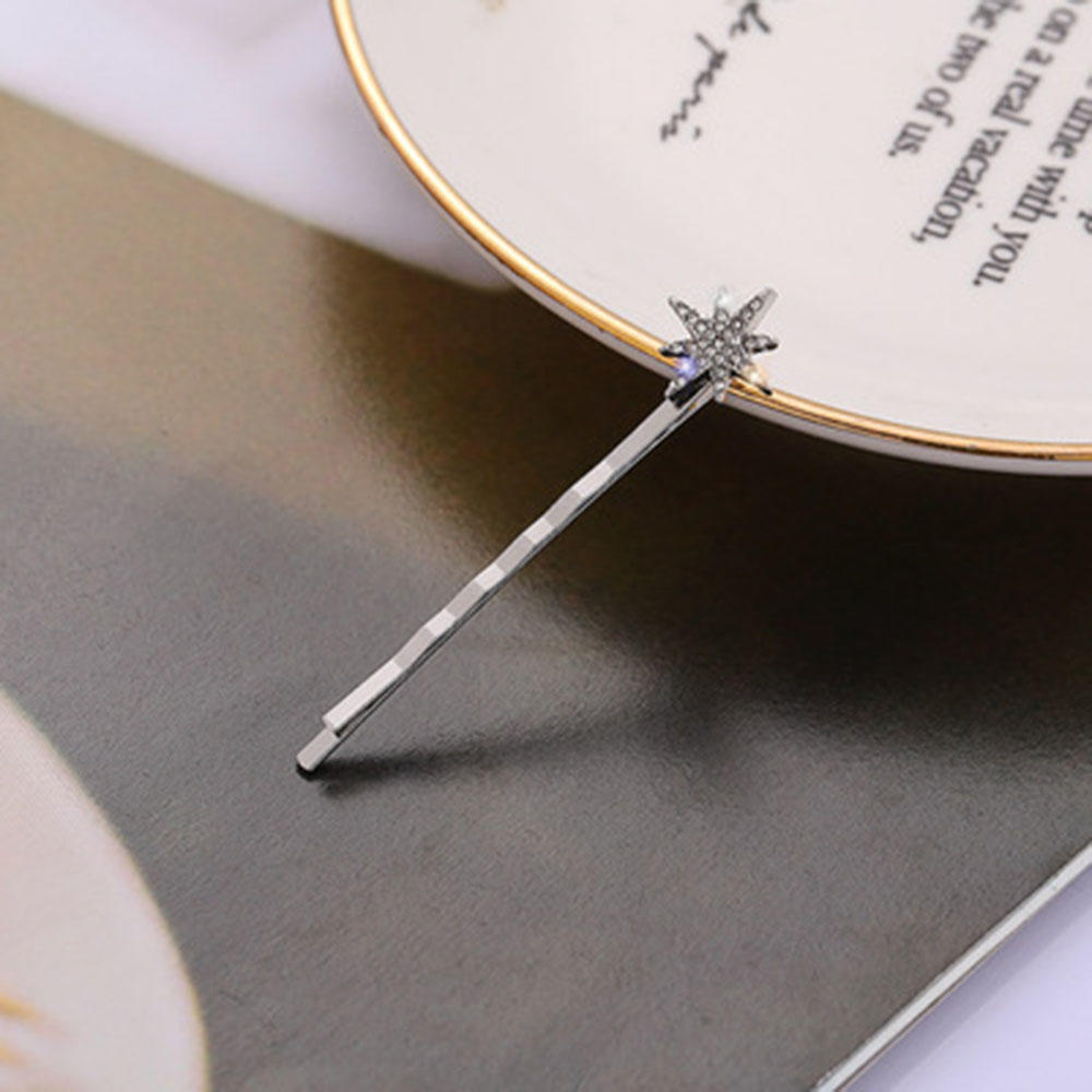 1/3 stk moon star rhinestone hårklemme metal hårnål kvinder pige bang side hårgreb hårspænde hovedbeklædning gør-det-selv styling tilbehør juvel: 5