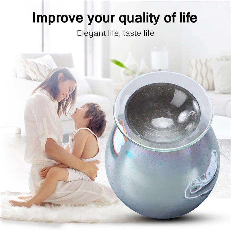 Essentiële Air Aroma Olie Diffuser Elektrische Aromatherapie Lamp 3D Glas Aromatherapie Diffuser Wax Smelt Warmer Glas Kaars Lamp