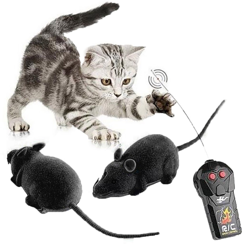 Grappige Rc Dieren Draadloze Afstandsbediening Elektronische Lastig Rat Muis Muizen Kat Puppy Spelen Chew Toy Kids Kinderen Cadeau