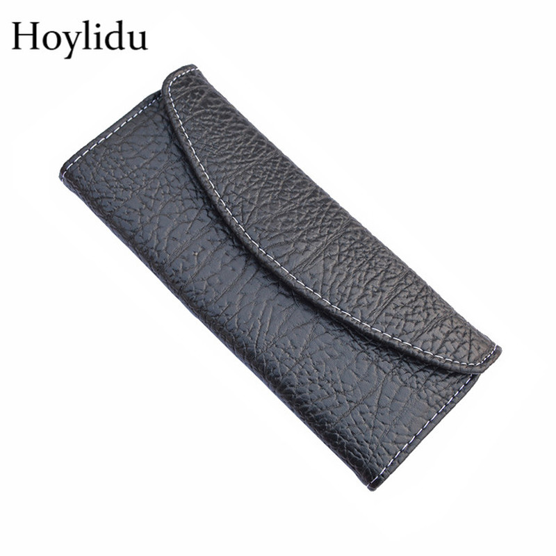 Hoylidu PU Leather Barber Hairdressing Black Scissors Bag Case Tools Accessories Hairstylist 2 Loading Pouch Holder