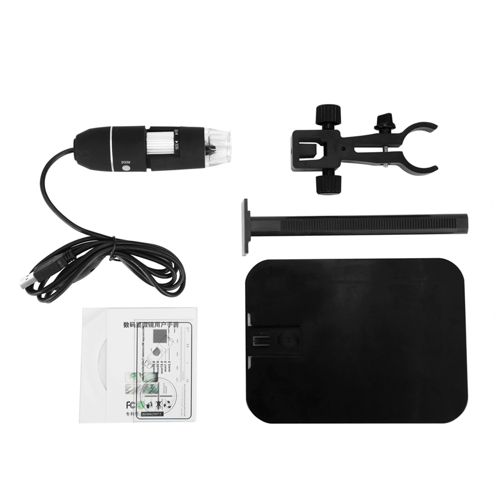 2 m 1000x elektronische microscoop 8 led usb digitale microscoop endoscoop zoom camera vergrootglas met liftstandaard: Default Title