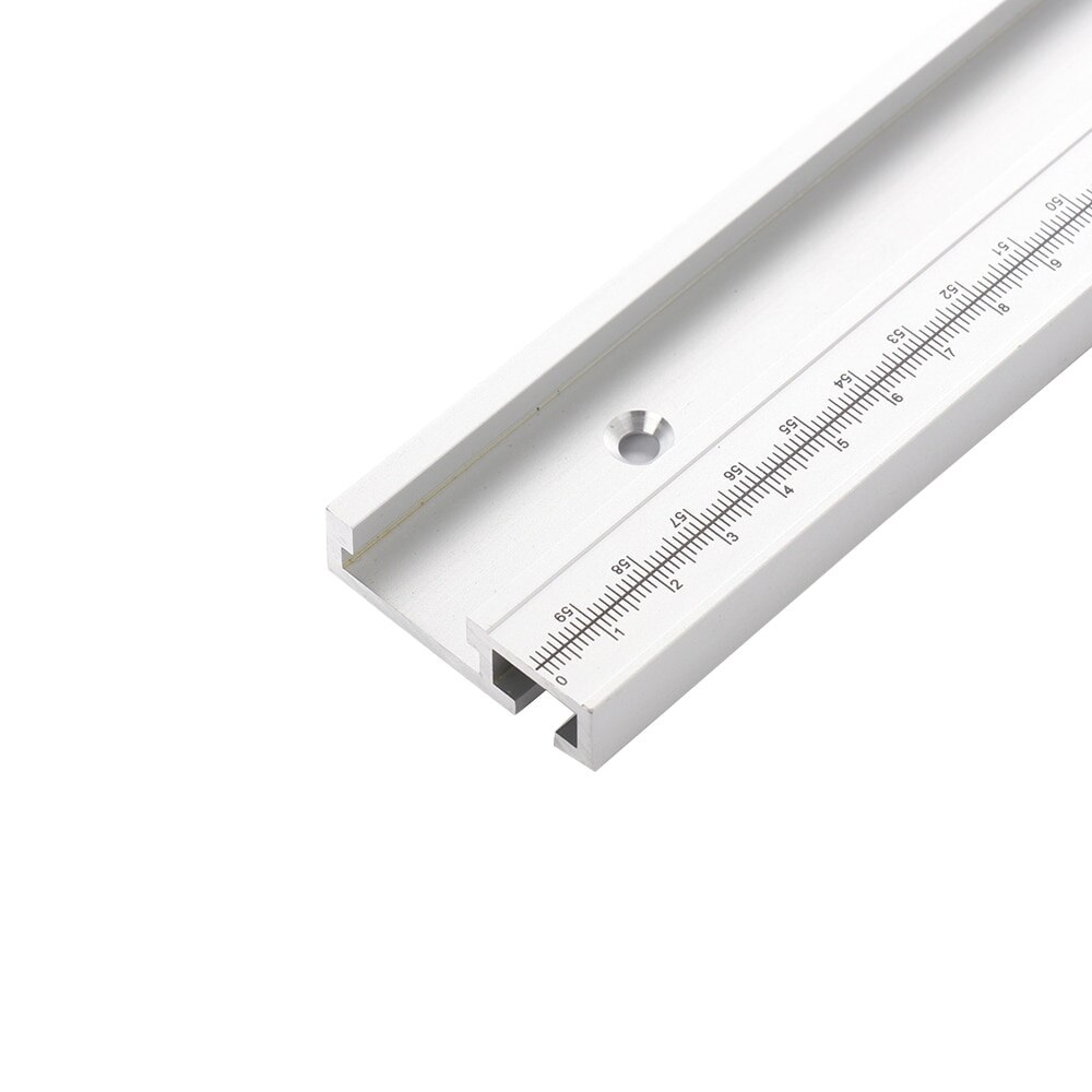 T-slot Miter Track Aluminum T-Track Woodworking Supplies Miter Track with Scale Miter Track Stop 400/500/600/800/1000/1200mm