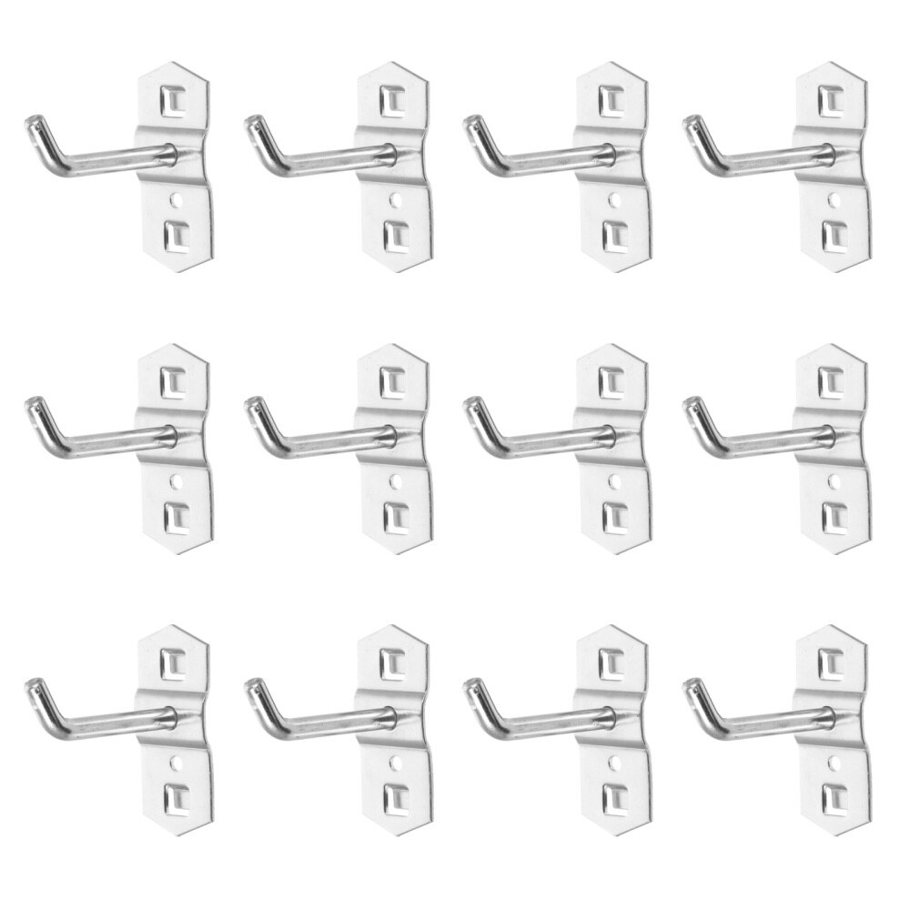 12 Pcs Pegboard Hook Peg Hooks Display Rack Hooking Supermarket Shelf Hooks